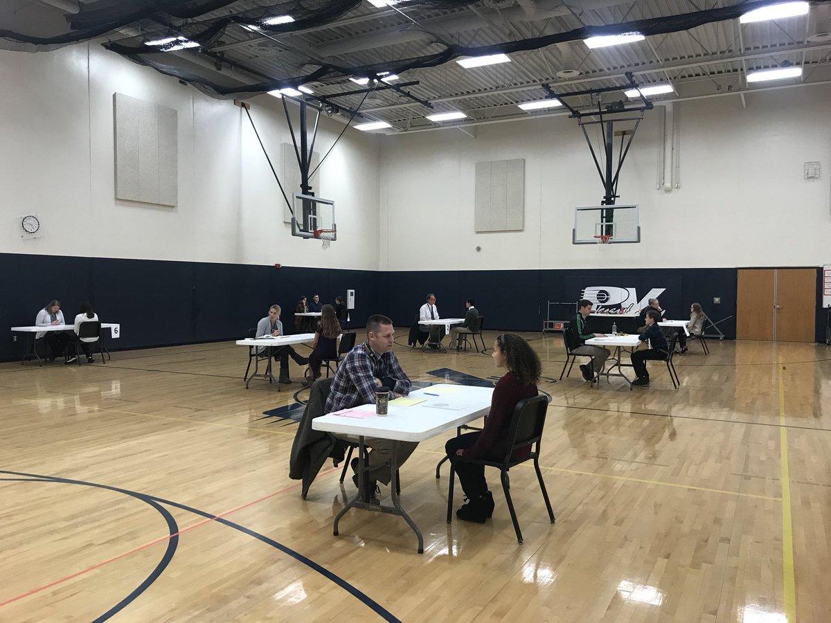 Cait_Schoville's tweet photo. Had another successful year of mock interviews! #LifeSkills #dressforsuccess #preparationandpractice https://t.co/vmaU54P8cv