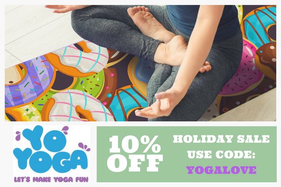 Holiday Sale at yoyogashop.com ! Use the code YOGALOVE for 10% off your yoga mat order! #yoga #yogalove #yogamat #giftidea #discount #sale