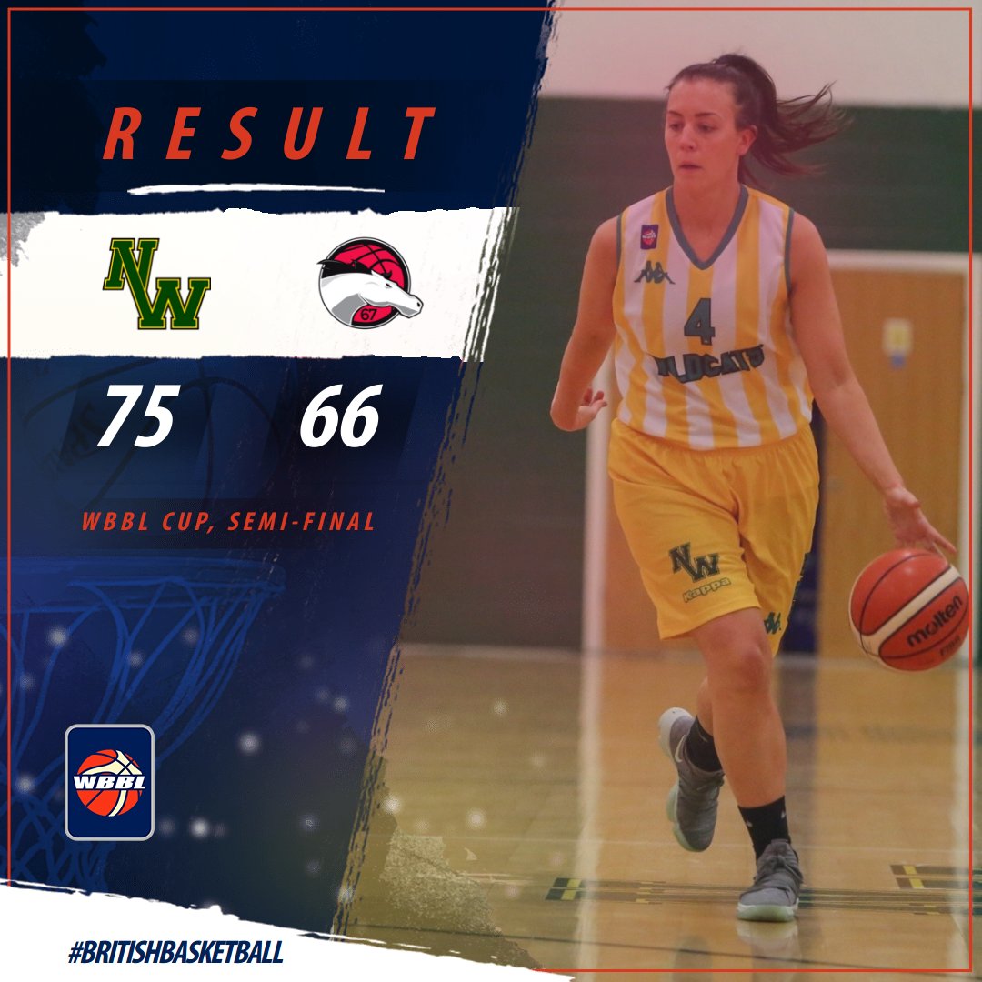 RESULT: <a href="/NottmWildcats/">Nottingham Wildcats</a> 75-66 <a href="/RidersWomen/">Leicester Riders</a> and Wildcats are in the WBBL Cup Final for the second season in a row after prevailing through a gruelling East Midlands derby, led by <a href="/Shevy_P/">A Shevy T.P.C</a>. #BritishBasketball