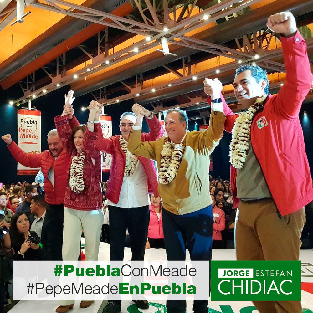 EstefanChidiac's tweet photo. #PepeMeadeEnPuebla se comprometió a caminar junto a los militantes para construir las propuestas que nuestro #México necesita. #PueblaConMeade https://t.co/Ja7A5cbBWZ