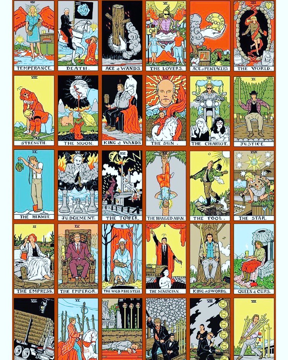 BrianKrijgsman's tweet photo. twin peaks... the tarot cards
#ineedthis #iwantthis #twinpeaks #tarot #deckofcards #merchandise #poster #design #art #illustration #inspiration #pamelacolmansmith #magician #indiegogo #project #themagicianlongstosee #benjaminmackey #itishappening #hackney #london https://t.co/eIXL7b7vuN