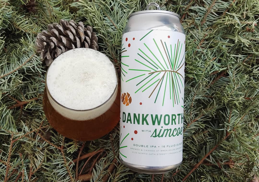 Dankworth Double IPA with Simcoe from <a href="/WrenHouseBrew/">Wren House Brewing</a>, dank and piney. 8%