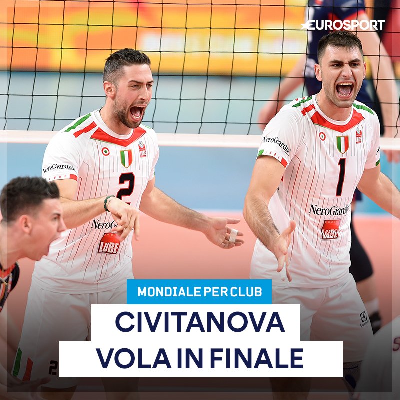 Eurosport_IT's tweet photo. #Civitanova stende il #Belchatow: sarà finale al Mondiale per Club 🔝🏐🇮🇹►https://t.co/Kn1OAWeyWr https://t.co/zRlgua3jLA