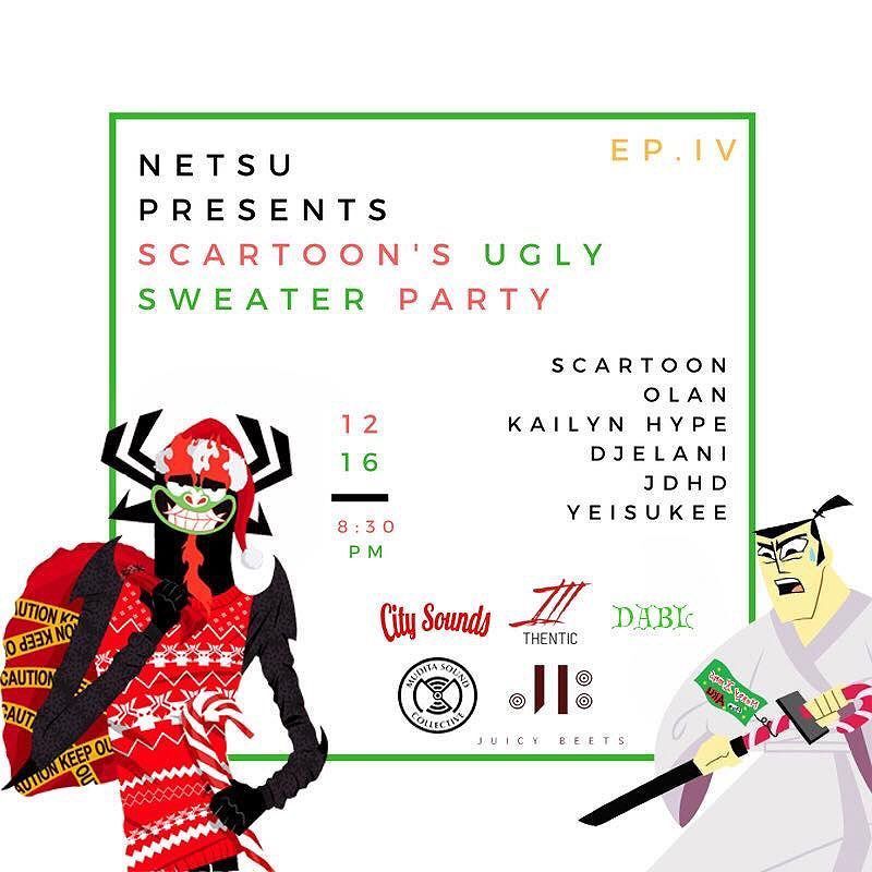 NothingToDoLV's tweet photo. Tonight is @scartoonmusic twist on #netsu with an ugly sweater party and toy drive! Bring in new or gently used toys and enjoy sounds by @scartoonmusic, @olansound, @kailynhype, @phideltsphinest, #jdhd, and @yeisukee all at @juicybeetslv •
•
•
•
•
#vegasculture #vegasloc… https://t.co/Ft7zXNTdpX