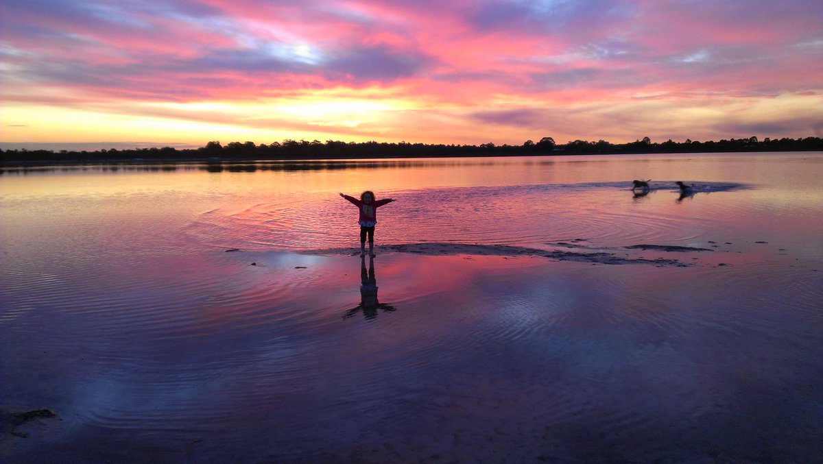 RileyCavanagh's tweet photo. A shot taken many years ago when #smartphones started actually getting good cameras #htconex. Still one of the best sunsets I have ever witnessed. 
#sunset #colours #Landscapes #people #dogs https://t.co/08mj5JGS4p