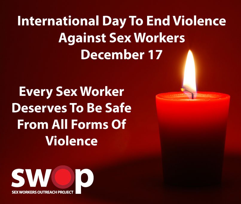 SWOPnsw's tweet photo. Today is International Day to End Violence Against Sex Workers. 
Every sex worker deserves to be safe from all forms of violence. 

#IDEVASW https://t.co/1cv2jrGEM6