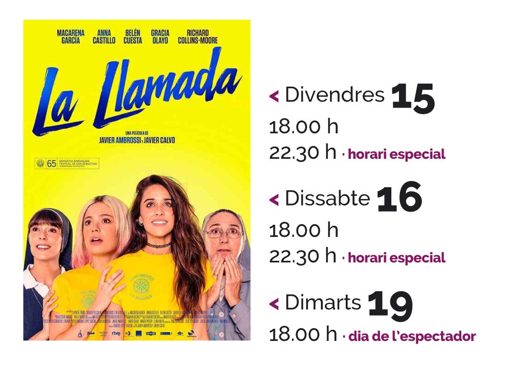 espucol's tweet photo. El 19 de desembre es el dia de l'espectador i a @culturapucol podràs veure a les 18.00 h La llamada #Pucol https://t.co/vSzQVZpoYH