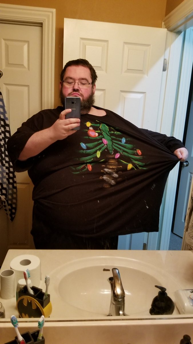 This shirt fit me last year lol.