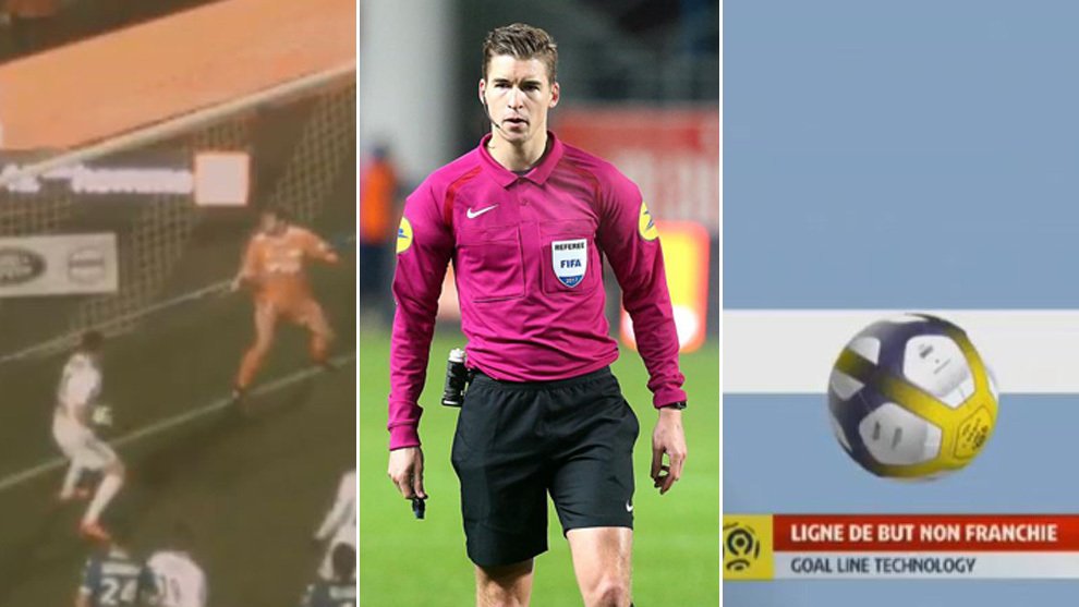 Vaya despropósito. Primera división francesa: Gol fantasma, el ojo de halcón dice que ha entrado, el árbitro lo da... ¡Y lo anula 9 minutos después! trib.al/zl6I1dT