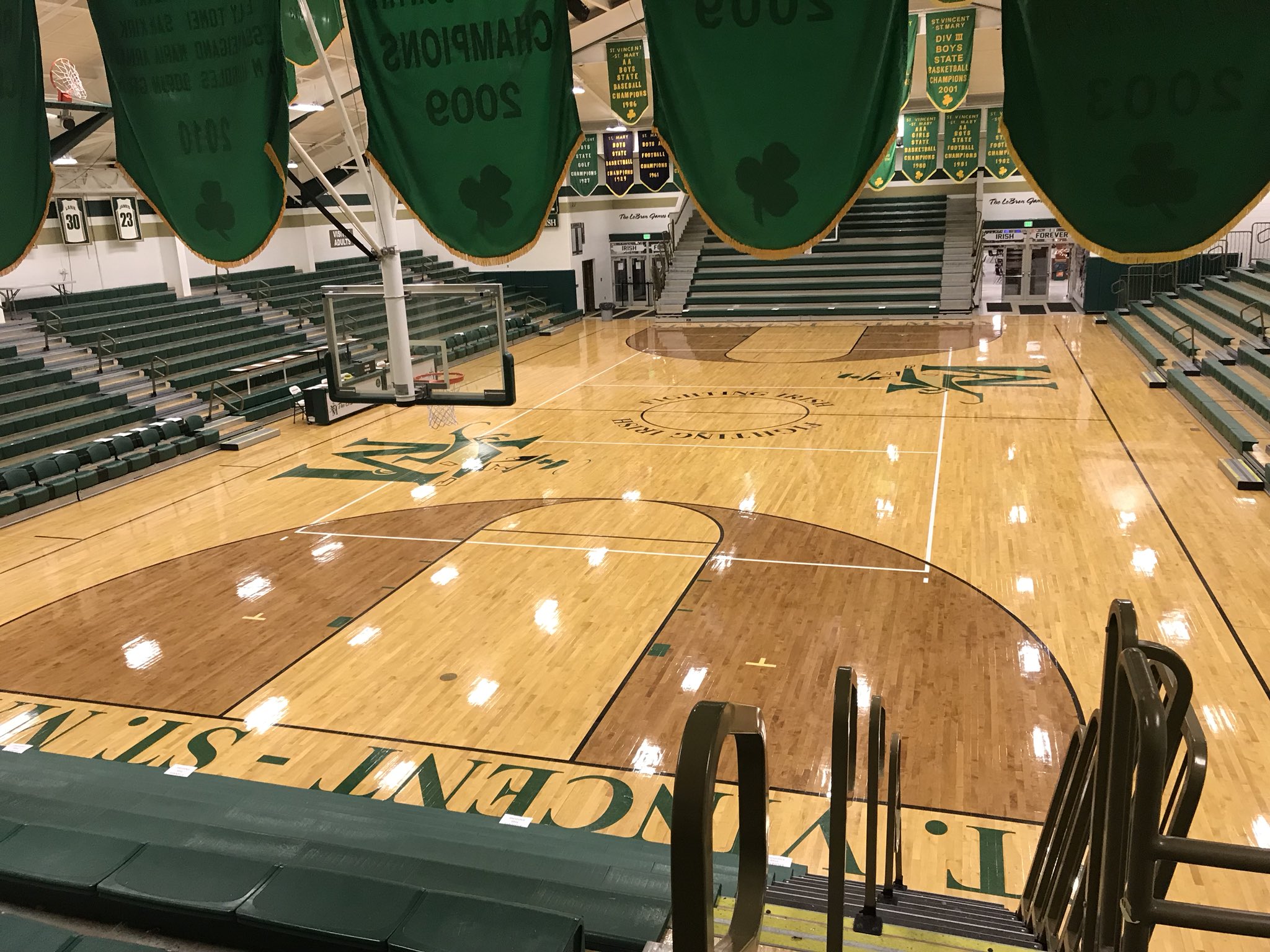 STVM Athletics on X STVM LeBron James Arena is all set for the KingJames WingfootsClassic We ll see our sold out crowd tomorrow uninterrupted LJFamFoundation STVMStudents SMFSports girls game at 4 30 ...