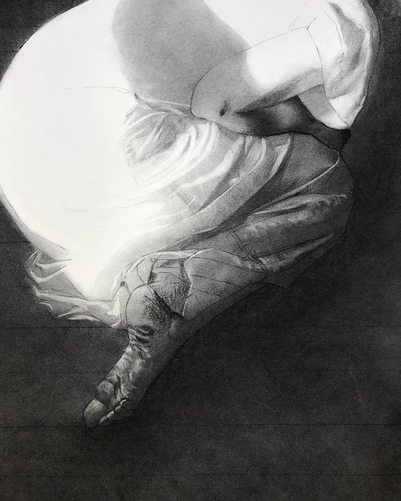 reubennegron's tweet photo. Started working on another charcoal drawing today... The best way out is always through.
#saturdayinthestudio #workinprogress #charcoal #charcoaldrawing #drawing #worksonpaper #blackandwhiteisworththefight https://t.co/jDpyu12UTi https://t.co/3sm8koR54a