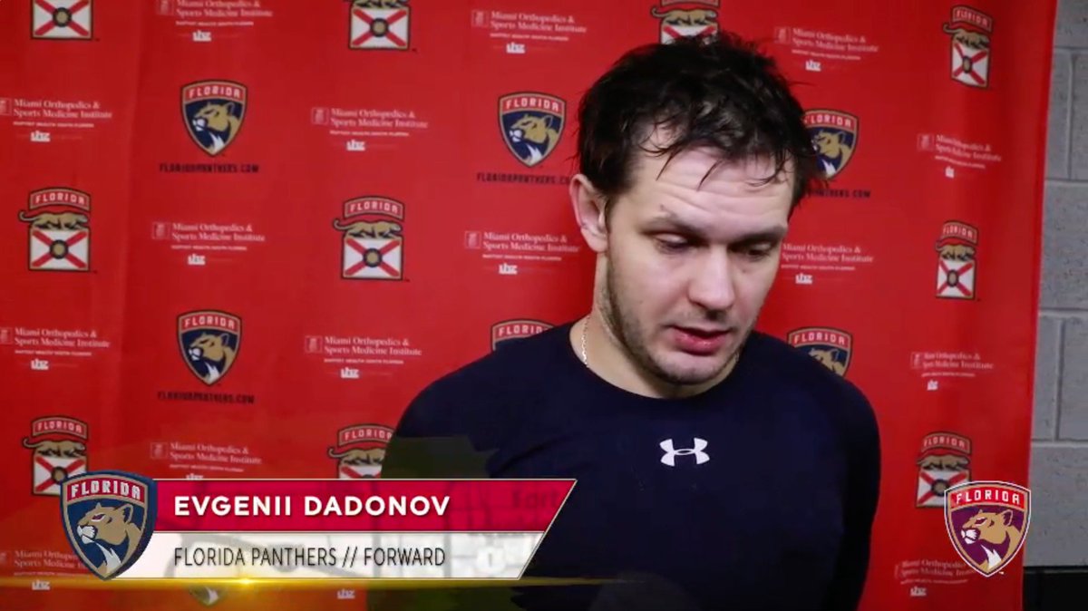 "We're going to play like it's a big game every game and try to win every game." -Evgenii Dadonov https://t.co/2Sliv9QJ8q