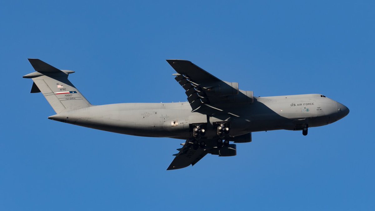 eos40is's tweet image. G'morning 横田基地 08:13 R/W36↘︎
C-5M Super Galaxy(87-0027) / KSKF
テキサスからレアなギャラ来た!

#YokotaAB #C5M #KSKF