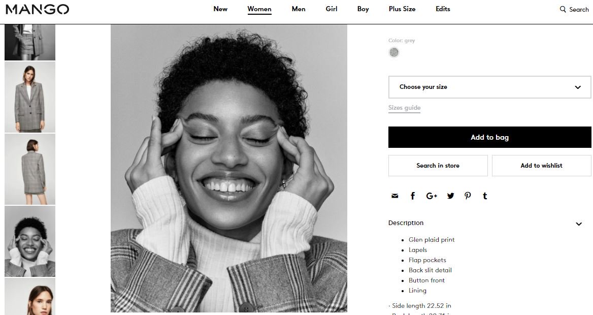 becs_tweet's tweet photo. When you're browsing @Mango and come across an image of a model doing a slanted eyes gesture. How does this sell a blazer? NOT OK. #thisis2017 https://t.co/2VMSsZMzKq @angryasianman @Refinery29 @Tanya_Chen https://t.co/DsoP0Y5eWV