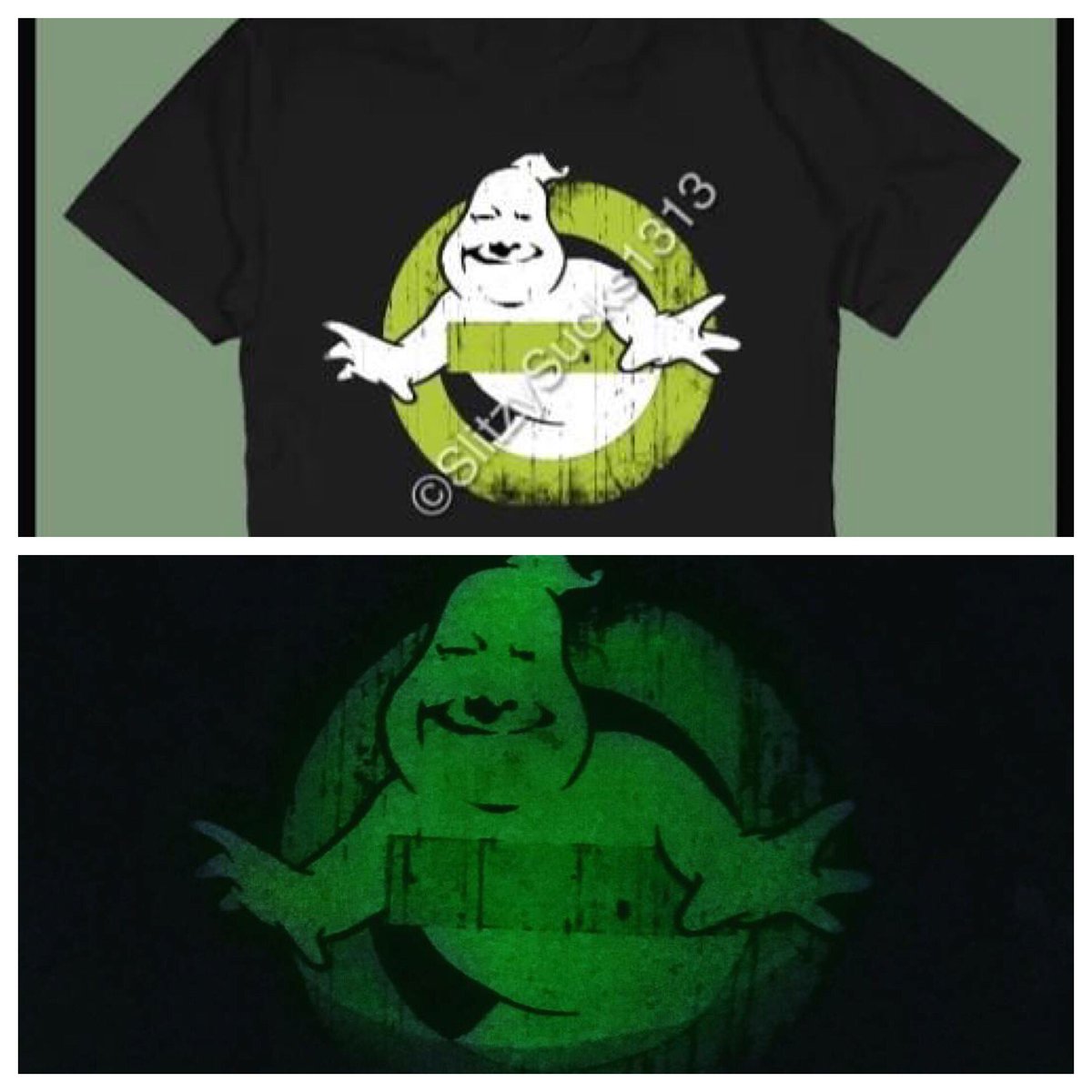 JeremySkoorka's tweet photo. I made a limited run of my Slitzy Buster shirt. It glows in the dark. Check it out. 
https://t.co/3vDFkULUPQ https://t.co/j7FowFvH3A