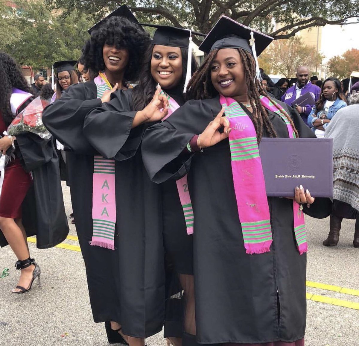 PV_AKAs's tweet photo. A few of the Fall โ17 graduates ๐๐ #ThosePVAKAs #AKA1908 #ZetaGamma #MoreThanPretty #SisterhoodInOurHearts https://t.co/YrFr16pFKn