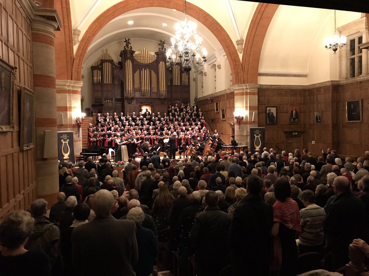 Rousing choruses, splendid soloists, talented musicians and a standing ovation...that's how to celebrate a 150th anniversary! Thank you to everyone who supported us this evening @JackDolan97 <a href="/BirmCons/">Royal Birmingham Conservatoire</a> #rugbytown
