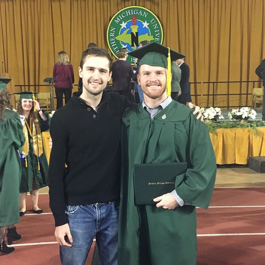 brent_hull's tweet photo. Couldn’t be more proud of my “little” brother, Chase, for graduating from Northern Michigan University today https://t.co/Exl3wi7mh9 https://t.co/apN8kv7fcm