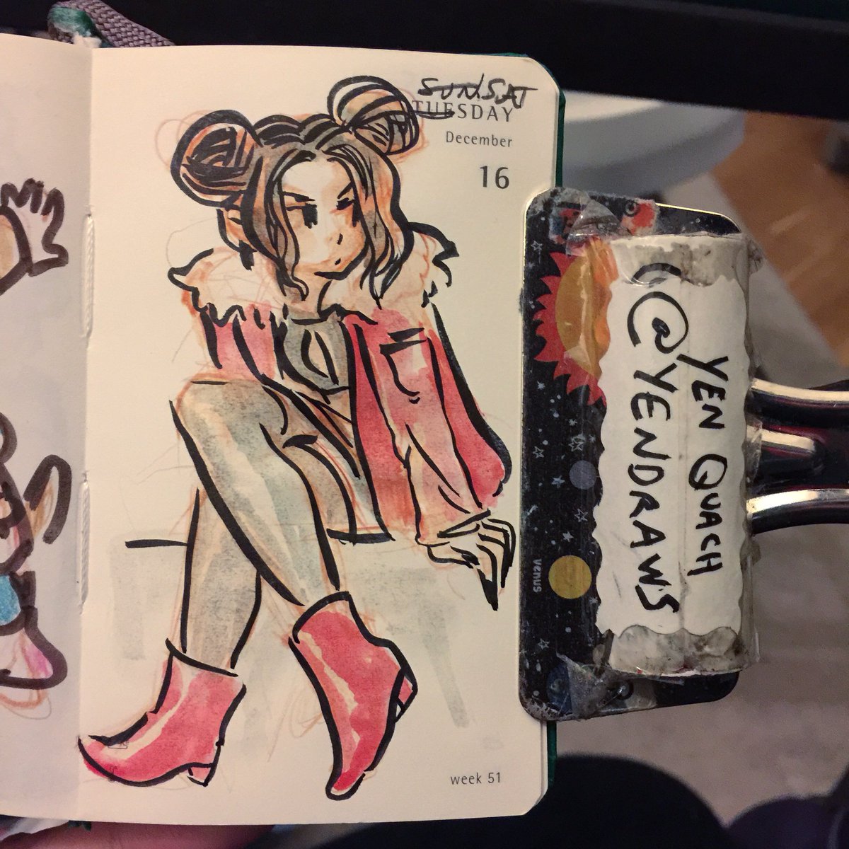 YenDraws's tweet photo. Remember your coat when you go out #illustration #draweveryday #ded2017 #art #illustration #sketch https://t.co/GLsxBcKj8s