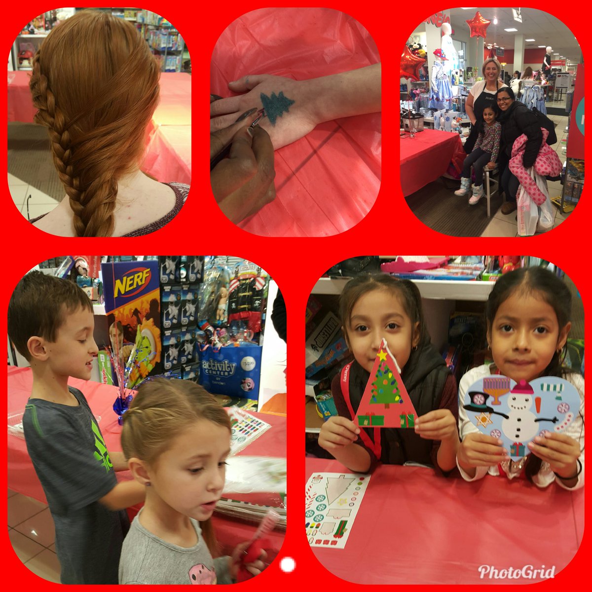 Our December kids Zone at Jcp Garden City store 0952! Another successful event❤️ Decorate ornaments, hair braiding and hand painting. Thank you Salon and Sephora for your continued support!!