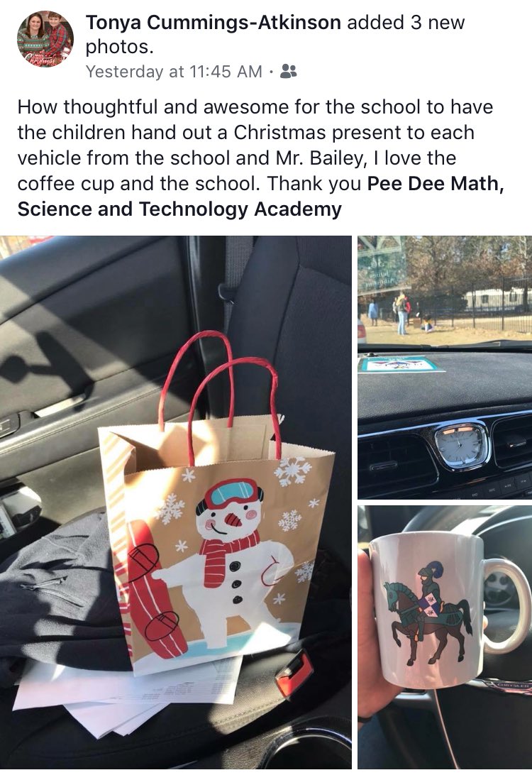 pdmsta's tweet photo. We β€οΈ our #PDMSTA parents and students! @ekbailey gave each family a cool mug with our knight mascot on it. #HolidayBreak #GiftsandSuprises https://t.co/utb6l4hEoZ