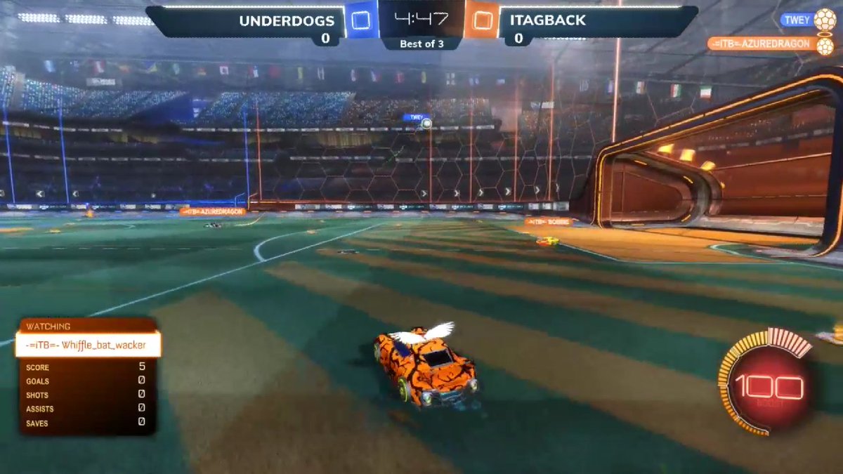 iTAGback's tweet photo. BOOM #itagback take game one 3 goals to 1 to go 1 - 0 in this best of 3 against #underdogs. Catch true action LIVE on @NexusGamingRL @ https://t.co/QKCgYSm1Ld https://t.co/6w5qjRDR32