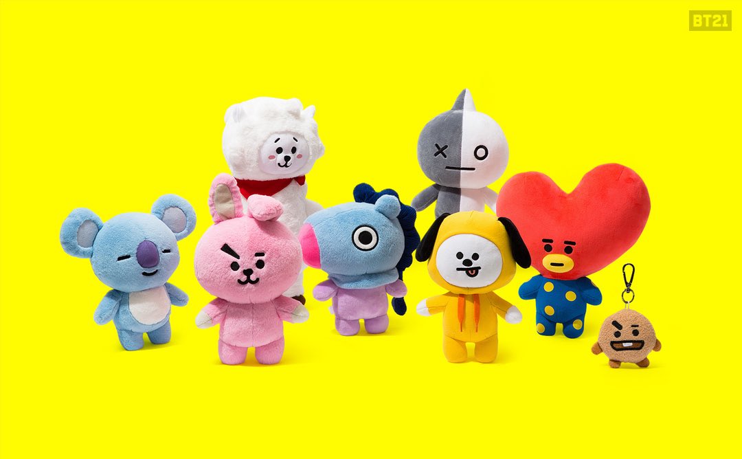 muñecos de bts bt21