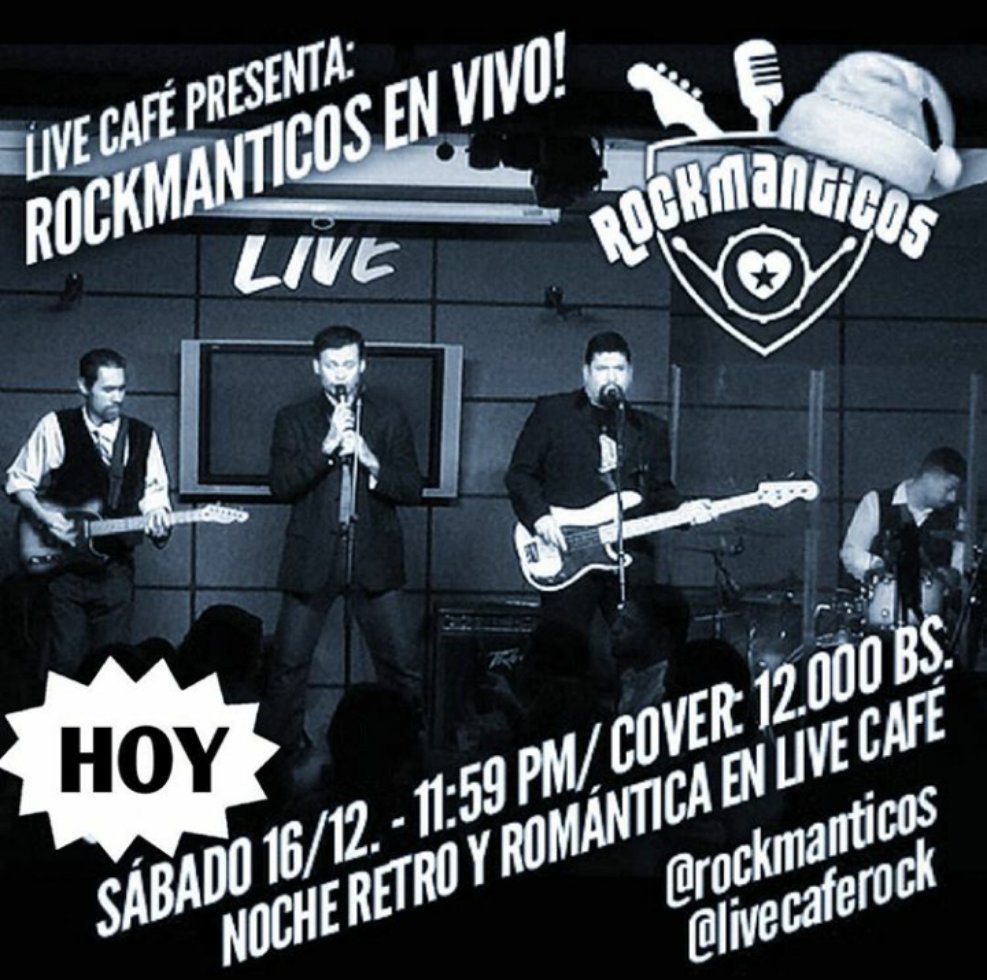 rockmanticos's tweet photo. El que quizá sea el último o uno de los últimos toques públicos de la banda, fueron 10 excelentes años. Nos vemos esta noche en el excelente ambiente #Rock de @livecaferock https://t.co/VwYGJF1DZ5