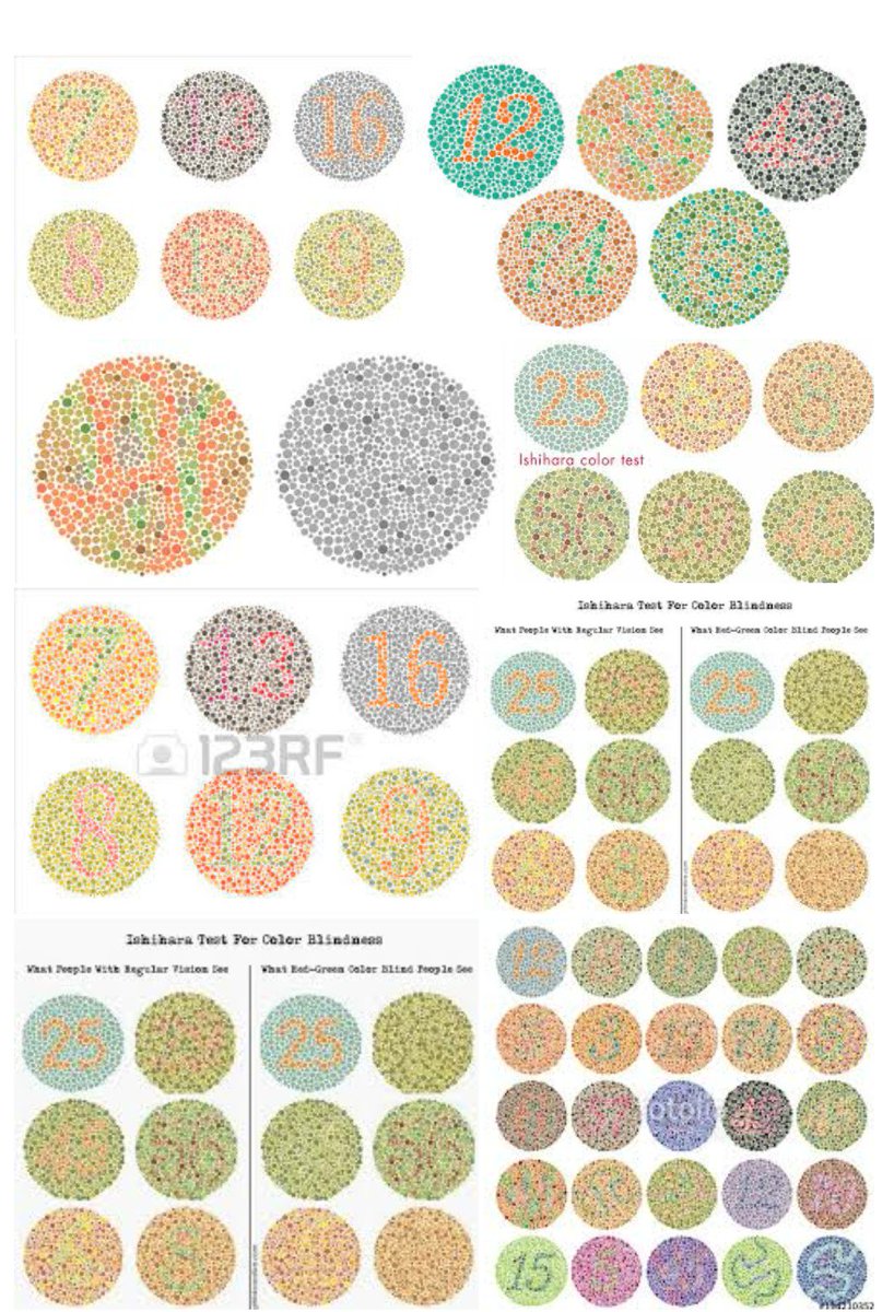 石原色覚検査表 国際版38表 - 健康/医学