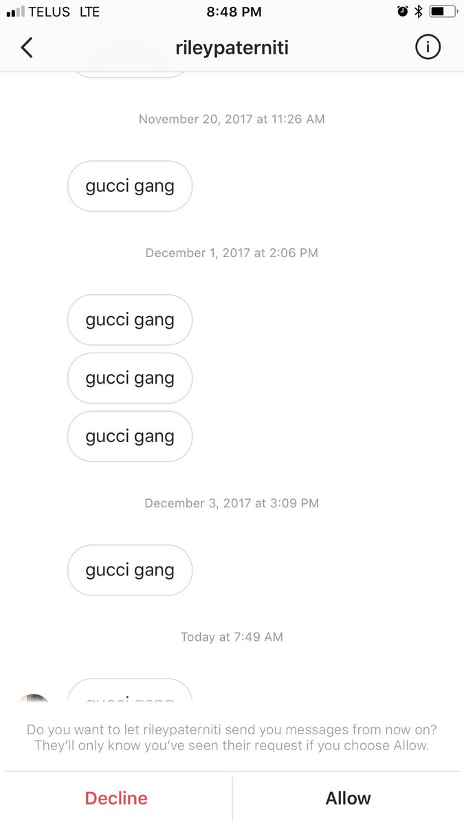 What goes down in my DMs.