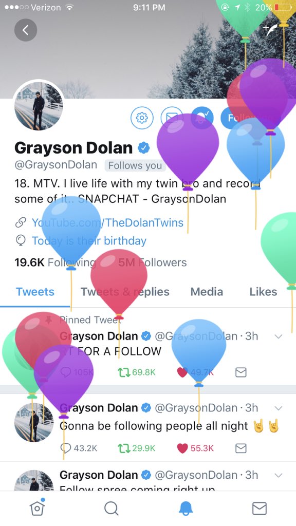 grapesondolann's tweet photo. GUYS IM CRYING U HAVE NO IDEA HOW MUCH THIS MEANS I CANT STOP SMILING😆💗🎉 @GraysonDolan https://t.co/fSbsqCtsOb