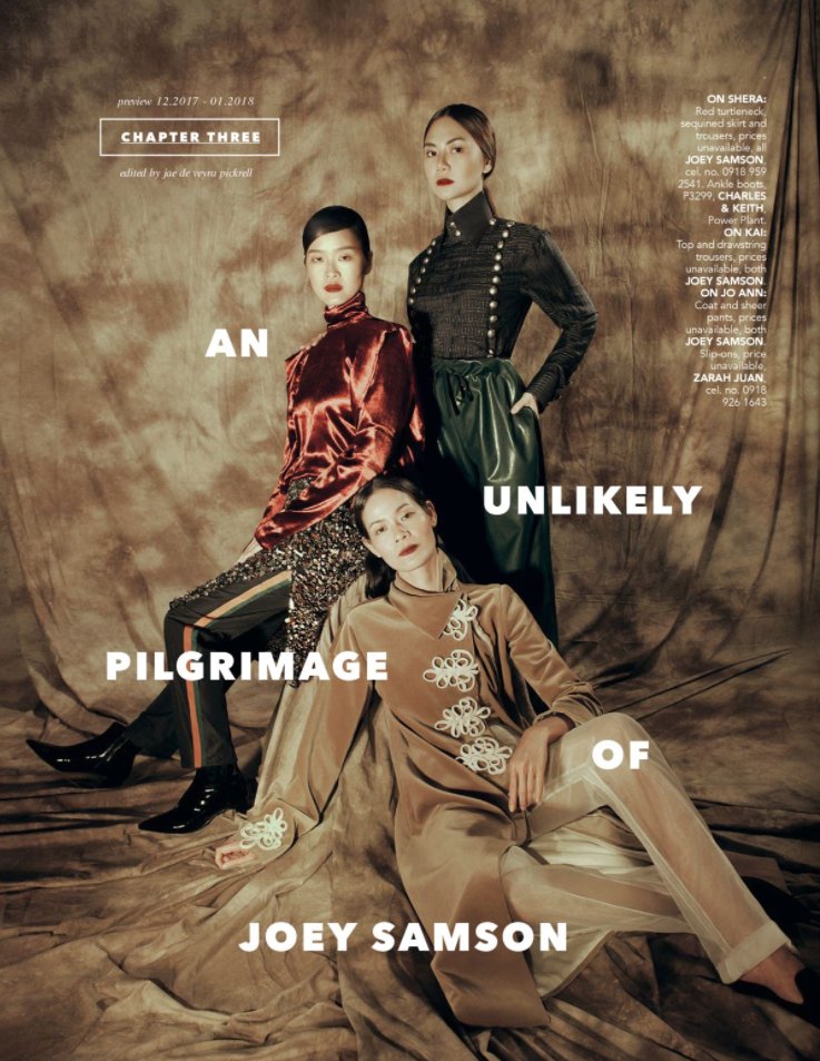 shairaluna's tweet photo. 📷 "An Unlikely Pilgrimage of Joey Samson" for the Dec-Jan issue of Preview Magazine @previewph | #joeysamson #previewbestdressed2017 https://t.co/20PIH5n5qL
