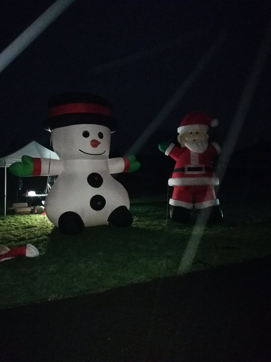 #santarace set up at Ammanford Park.... See you all there!!!