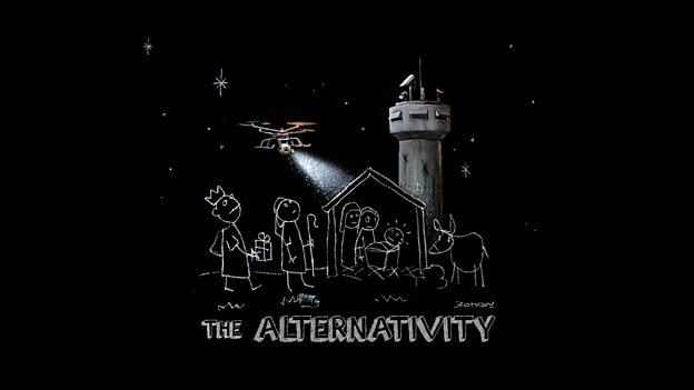 ABrushWithArt_'s tweet photo. *One to watch*
Danny Boyle directs Banksy's 'The Alternativity'. BBC 2 tonight at 9pm.

https://t.co/1KvQ8wq2xo
#ArtDocumentaries https://t.co/YAeTDkfbFt