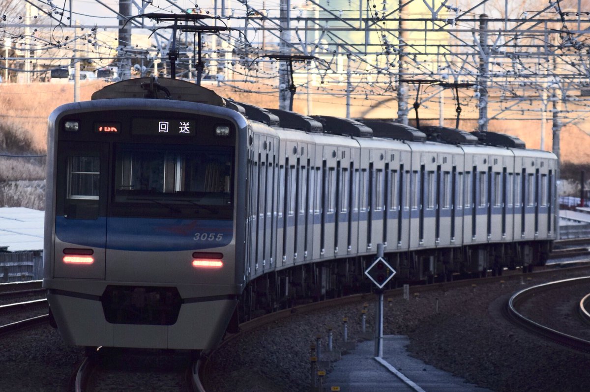 印旛日本医大から15:54発 京成3050形3055Fの1574K:北総線普通75K運用