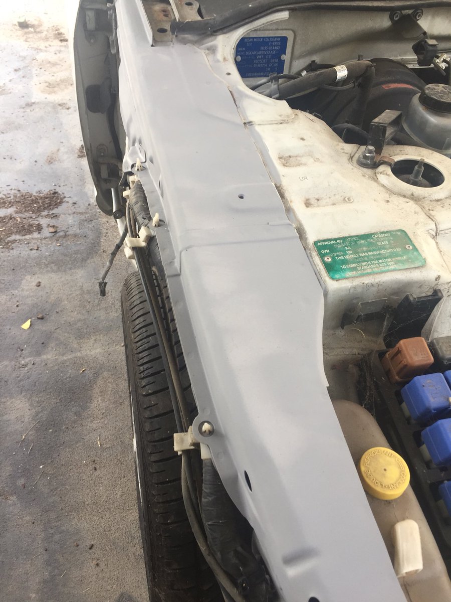 AvoidtheLemons's tweet photo. Small progress on the #r33 #sedan build, little bit of straightening up and rust work! Do you have any #builds in the works? #Nissan #Skyline https://t.co/Oodlwr13yk