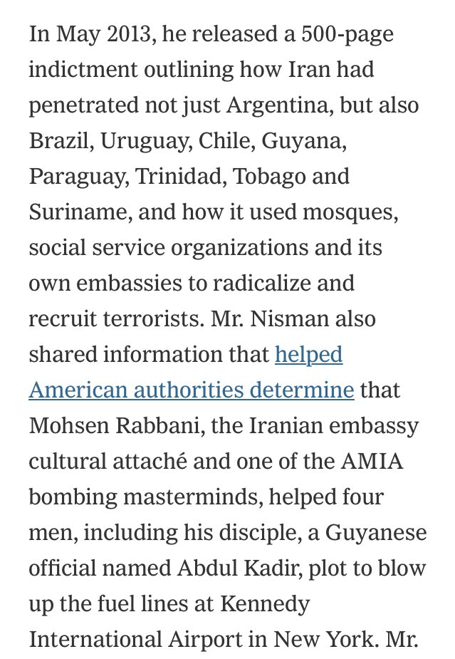 More about mr. Nisman, a true hero.
