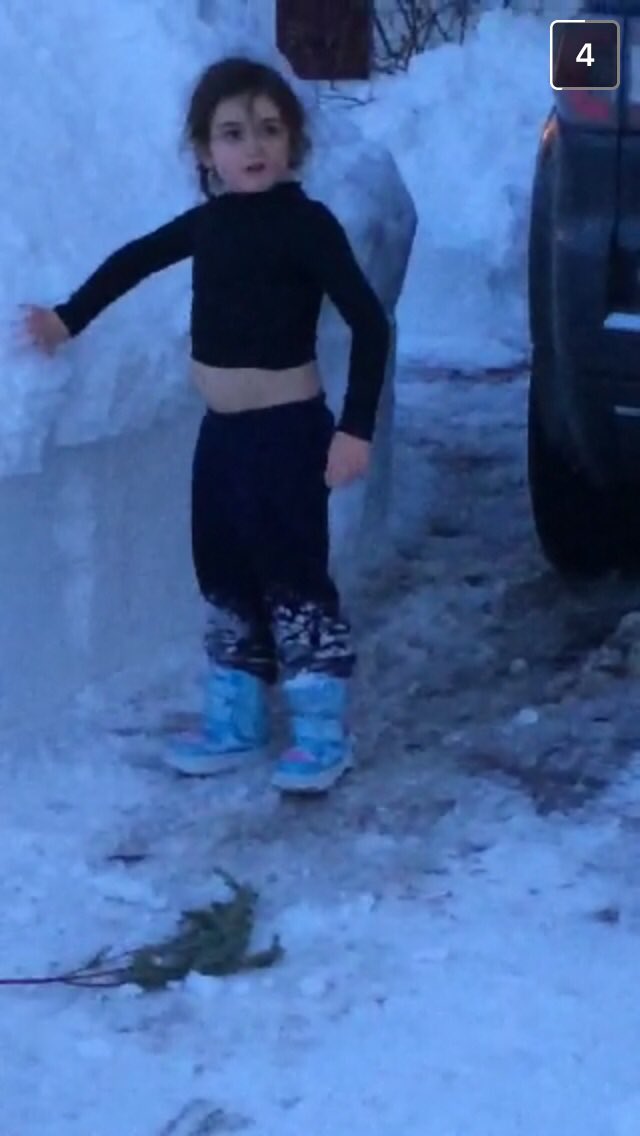 vguid1996's tweet photo. When you’re dressed for a party but it’s in the middle of a blizzard https://t.co/4HQqA7bjQZ