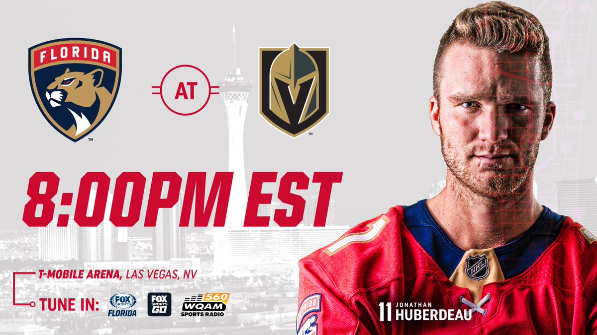 #CatsInVegas  📍: T-Mobile Arena 📺: @FOXPanthers 🎙: @560WQAM 🐣: #FLAvsVGK https://t.co/1VJPqHjv7O