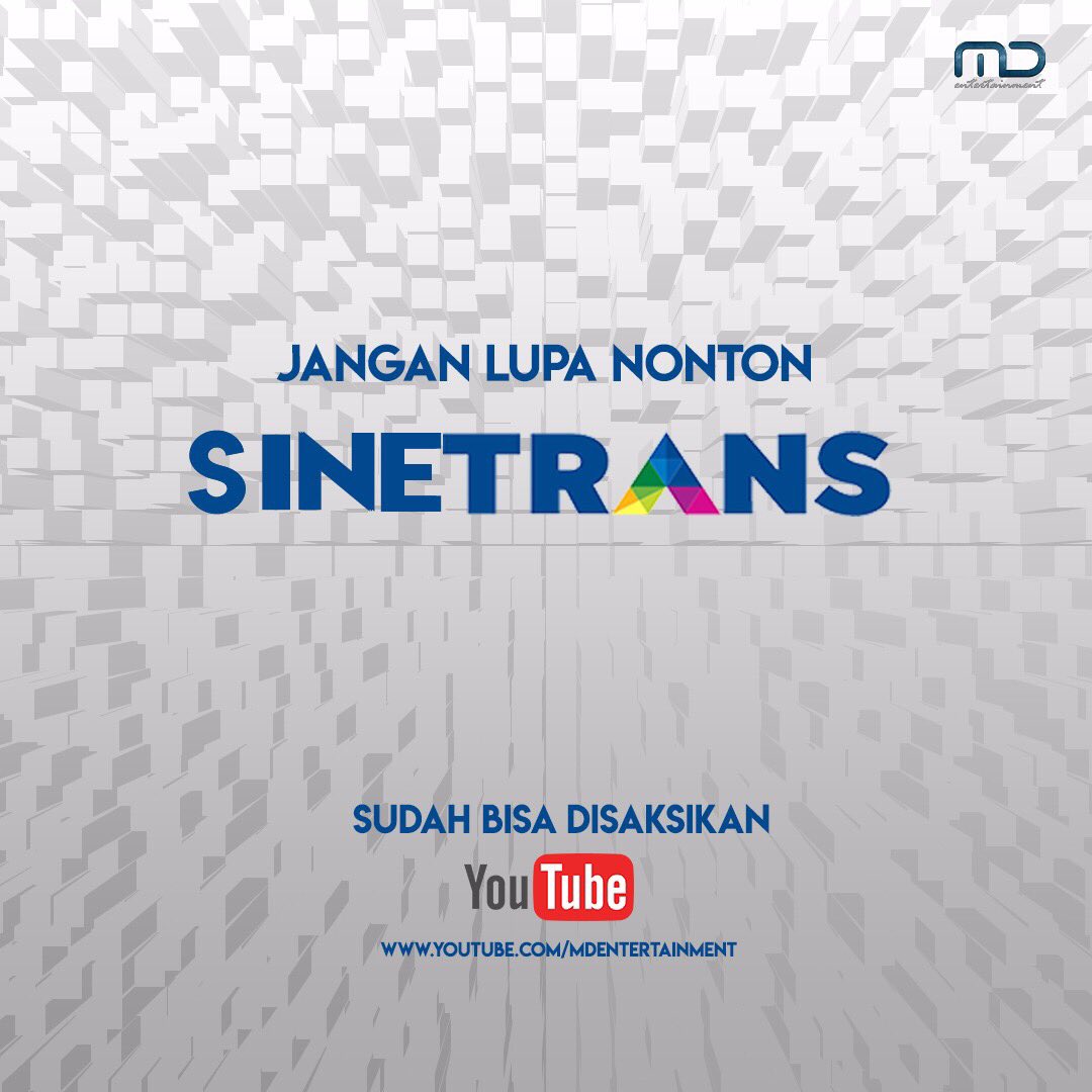MDEntertainment's tweet photo. Besok udah Senin lagi, guys! Sebelum menghadapi hari yang 'mumet', nonton #SINETRANS lagi yuk di YouTube #MDEntertainment. π
Klik link di bio kami dan jangan lupa untuk subscribe! π https://t.co/l7OptNL1Az
