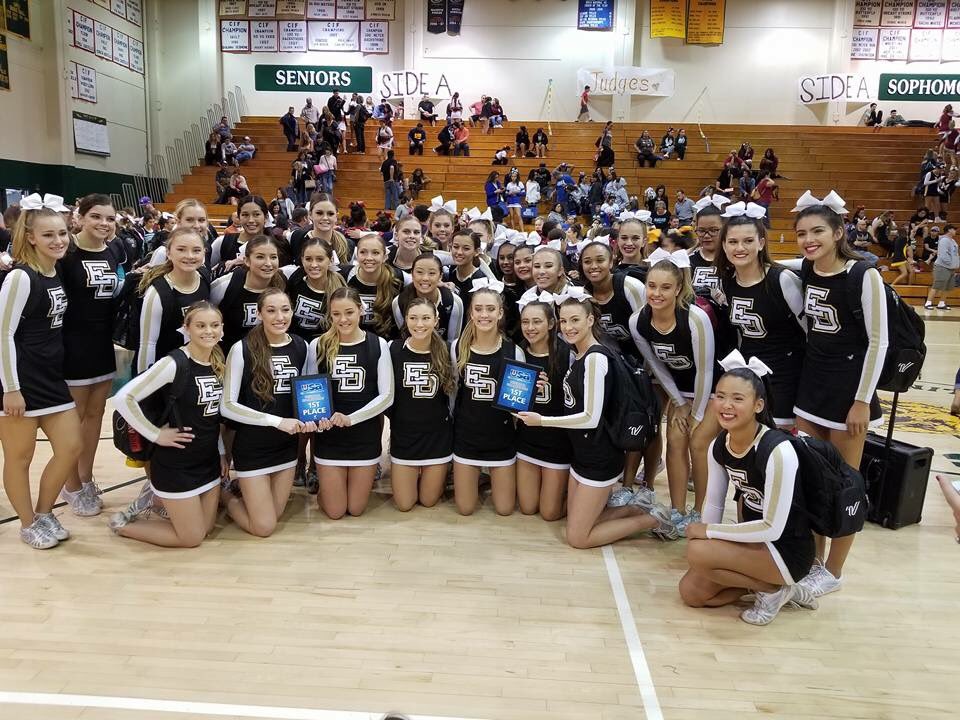 eldocheer14's tweet photo. That’s a clean sweep today for Eldo cheer @USACamps regionals. One day closer.....#WeAreEldo https://t.co/xNIozaPamg