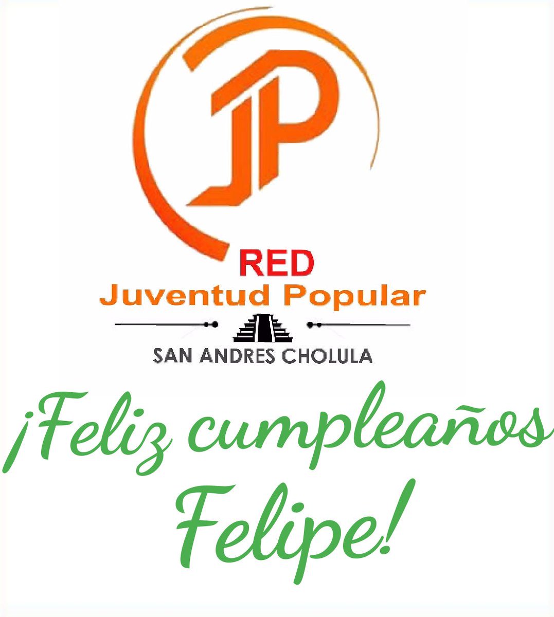 JP_SanAndres's tweet photo. Felipe: de parte de todo el equipo te deseamos un feliz cumpleaños, esperando que te la pasaras muy bien 👌🎉💚❤
¡Te apoyamos en todo! 👏🏻
@felipe_xicale https://t.co/mV4j6zUQFi