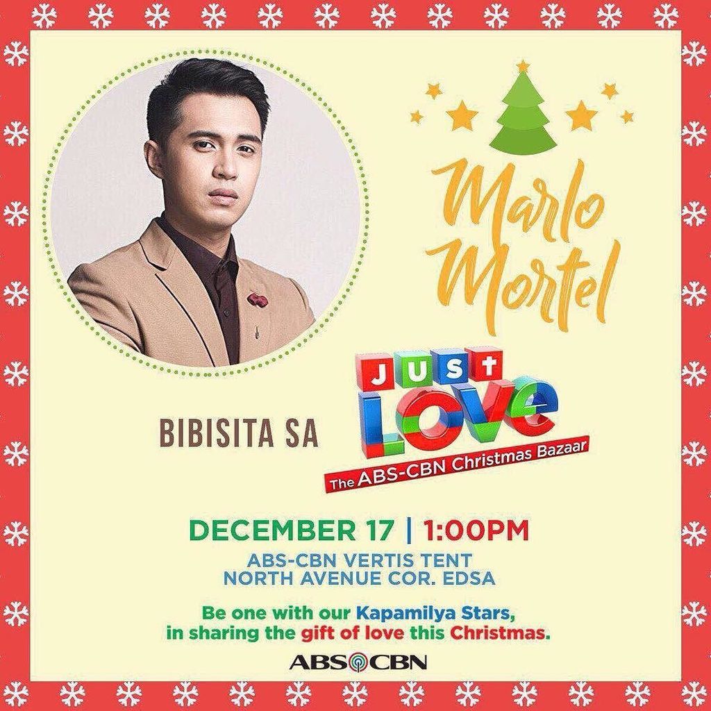 starmagicphils's tweet photo. Mamaya bibisita si Marlo Mortel #JustLoveABSCBNXmasBazaar!!! See you mga Kapamilya! ❤ https://t.co/YQXIG5qLNu