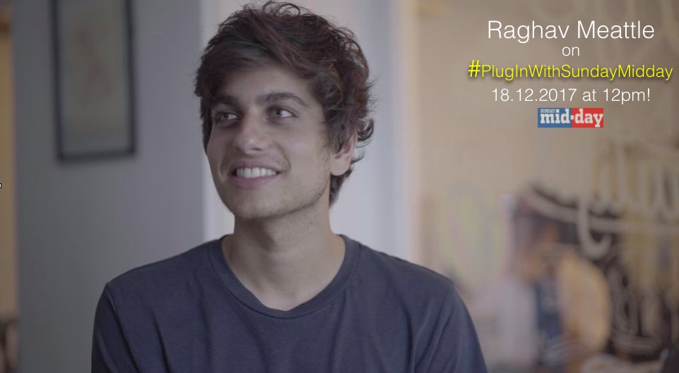 sundaymidday's tweet photo. #RaghavMeattle On #PlugInWithSundayMidday, 18th Dec at 12pm with #AasthaAtray. Stay tuned to our page! @RaghavMeattle @Aastha82 https://t.co/mzlqKtapBj