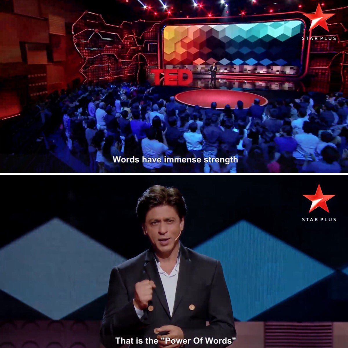 Choose your words wisely, for they are very powerful. That's what #TEDTalksIndiaNayiSoch episode is going to be all about this evening at 7 pm <a href="/iamsrk/">Shah Rukh Khan</a> <a href="/StarPlus/">StarPlus</a>