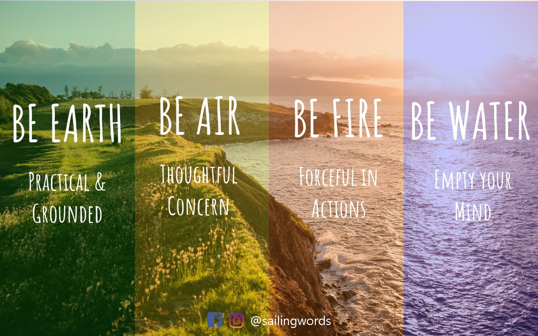 TheSailingWords's tweet photo. "Have a nature which grips".

#photos #nature #believe #foundation #BeGrounded #DownToEarth #BeFire #BeWater #BeAir #BeEarth #sunday #quoteoftheweek #quoteoftheday #MotivationalQuotes #quotestoliveby https://t.co/XN9OKYT5b4