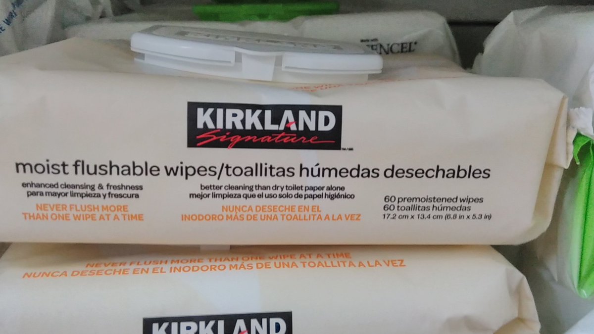 kirkland moist flushable wipes