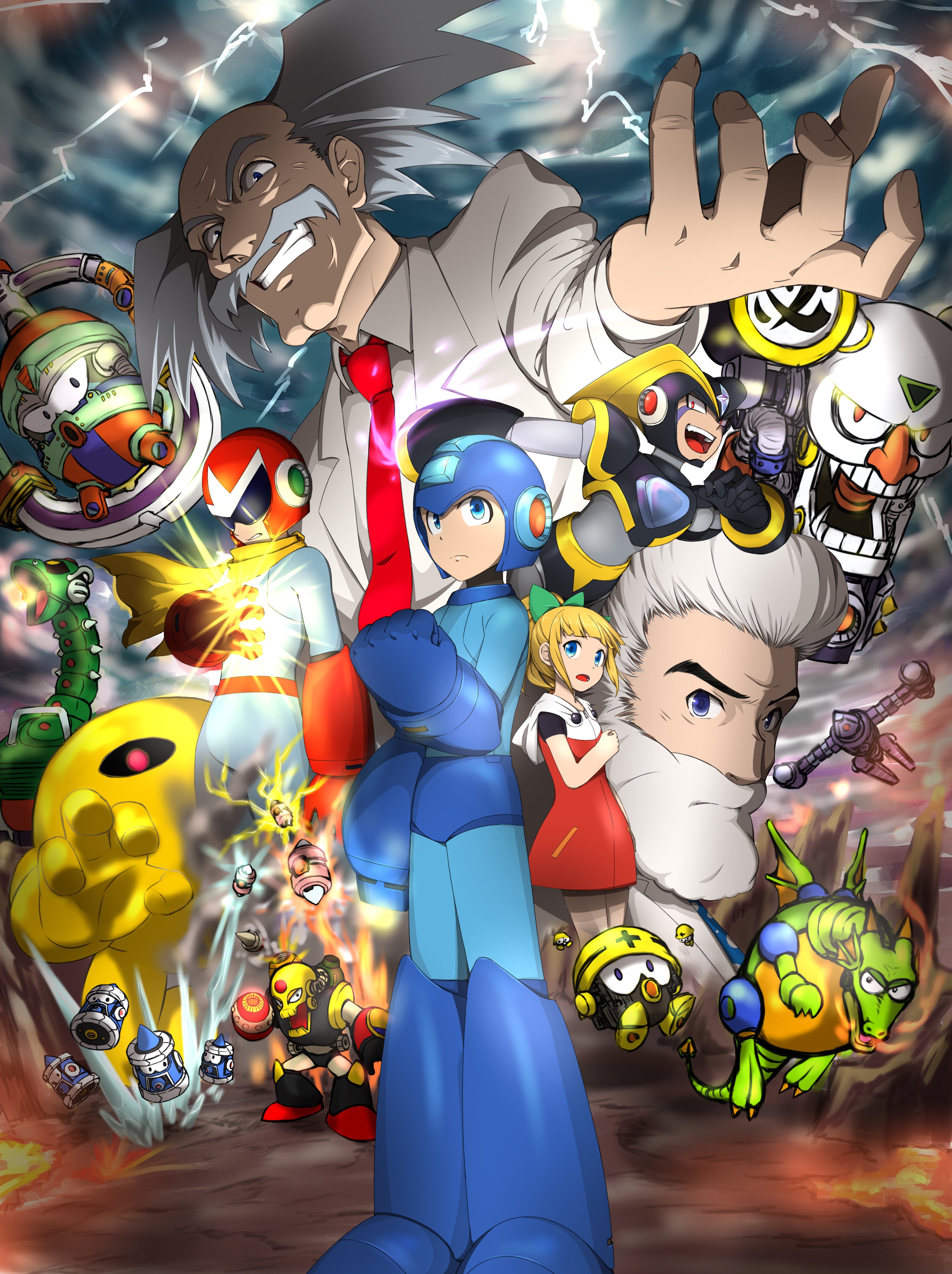 桜祐 Ousuke イラストレーターと声優 二つとも頑張る人 ロックマン ロックマン33周年 池原先生版ロックマンのe缶の飲み方はストローだったなって思いながら描きました ロックマン33歳おめでとうございます これからも大好きです T Co