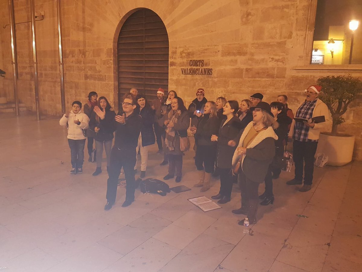 Anoche en "Nadal al carrer", en Valencia