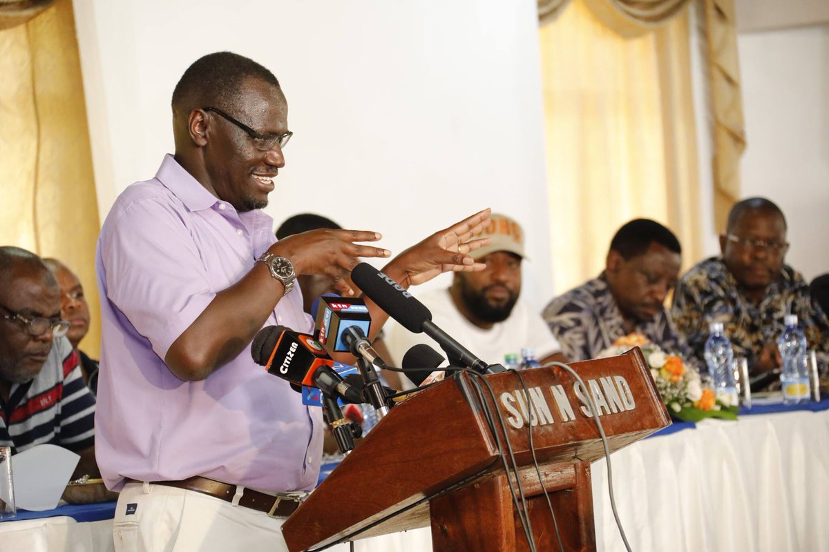 Happening Now; 
We are privileged to have the Rt Hon Raila Amollo Odinga at the coast today for the first “People’s Assembly convention" at Sun N Sand Hotel in Kikambala, Kilifi County. Our Main Agenda items are; 
1. Electoral Justice. 
2. Devolution. 
3. Self-Determination.